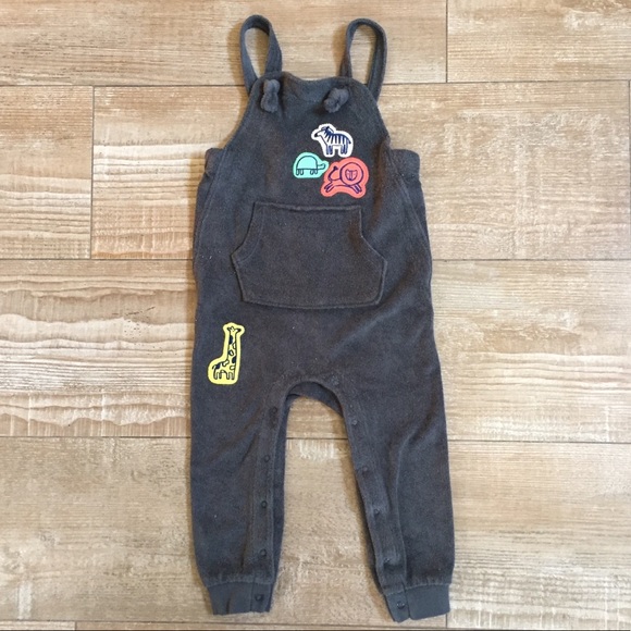 Cat & Jack Other - SOLD       🦒 Zoo Animal Patches Overall Jumper